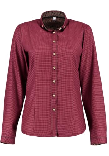 os-trachten-olepi-trachtenbluse-damen-langarm-karo-button-side image 4