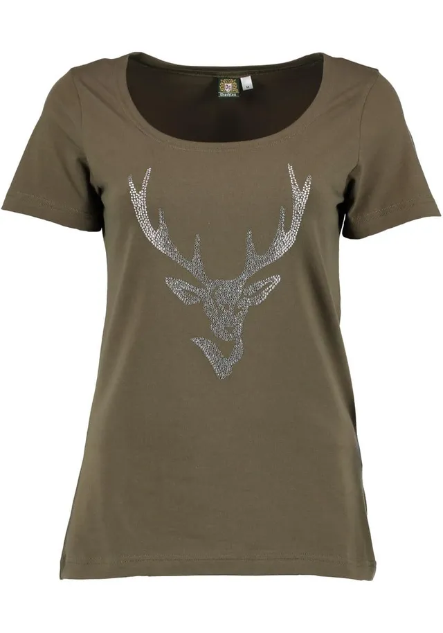 os-trachten-xilavo-t-shirt-rundhals-weinrot image 1