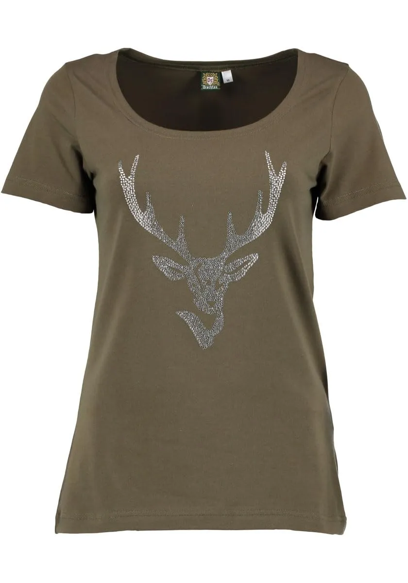 os-trachten-xilavo-t-shirt-rundhals-weinrot image 1