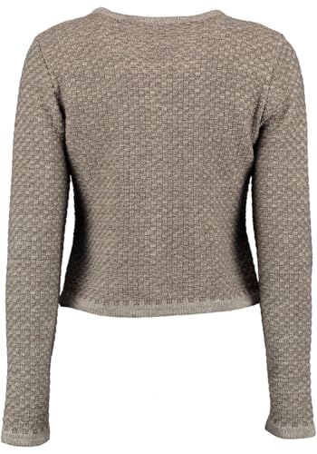 os-trachten-zelado-strickjacke-damen-ecrue-rundhals-offen image 7