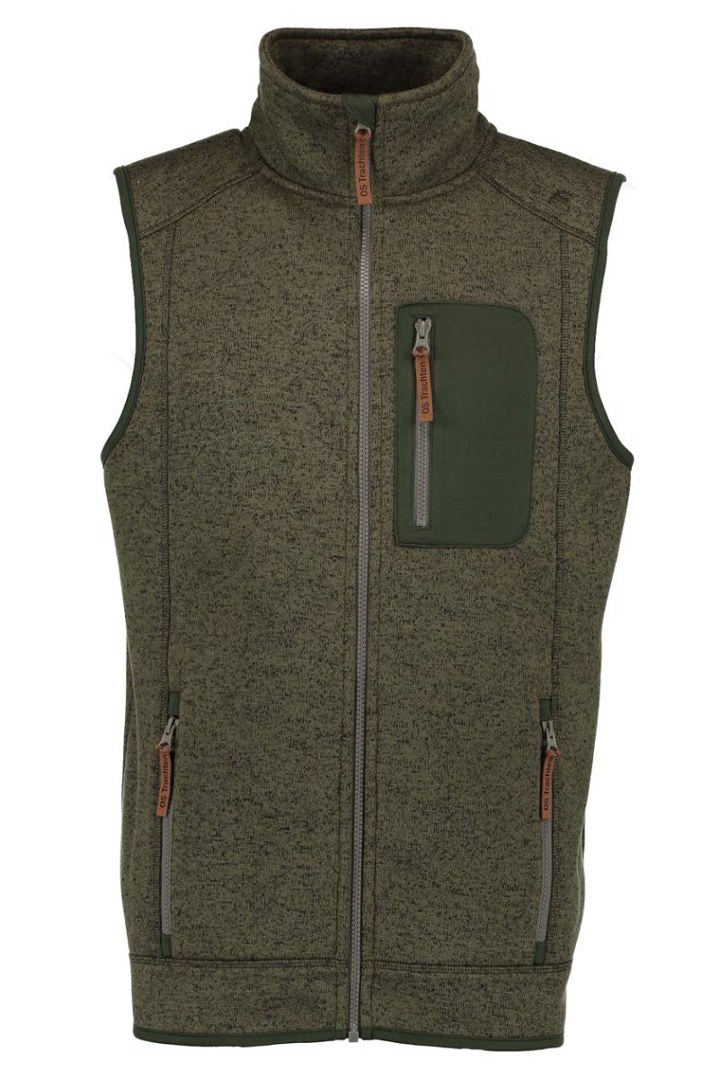 os-trachten-gabor-trachtenweste-oliv-strick-fleece image 1