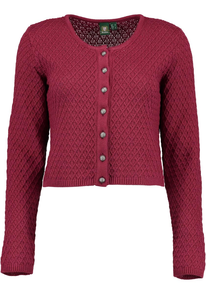 os-trachten-quivun-damen-strickjacke-34-anthrazit-zopfmuster image 7