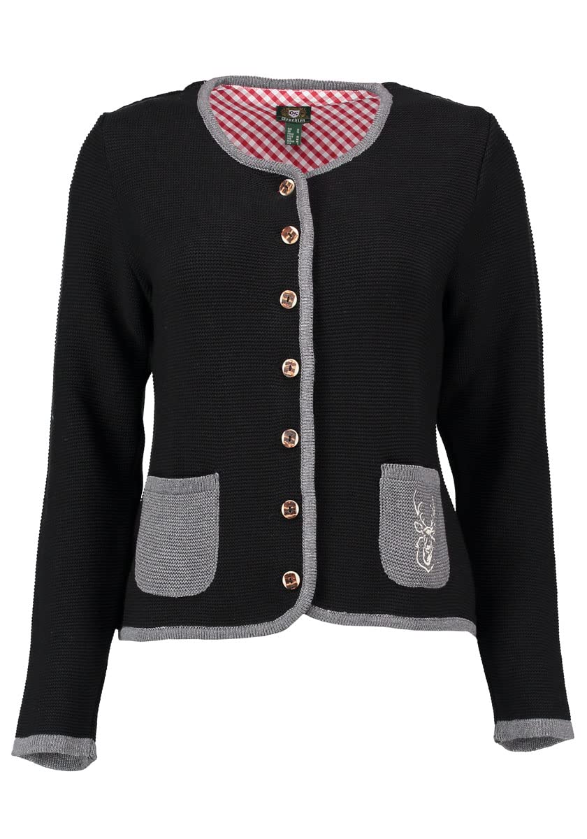 os-trachten-enkeyo-damen-strickjacke-anthrazit-gr-34 image 7