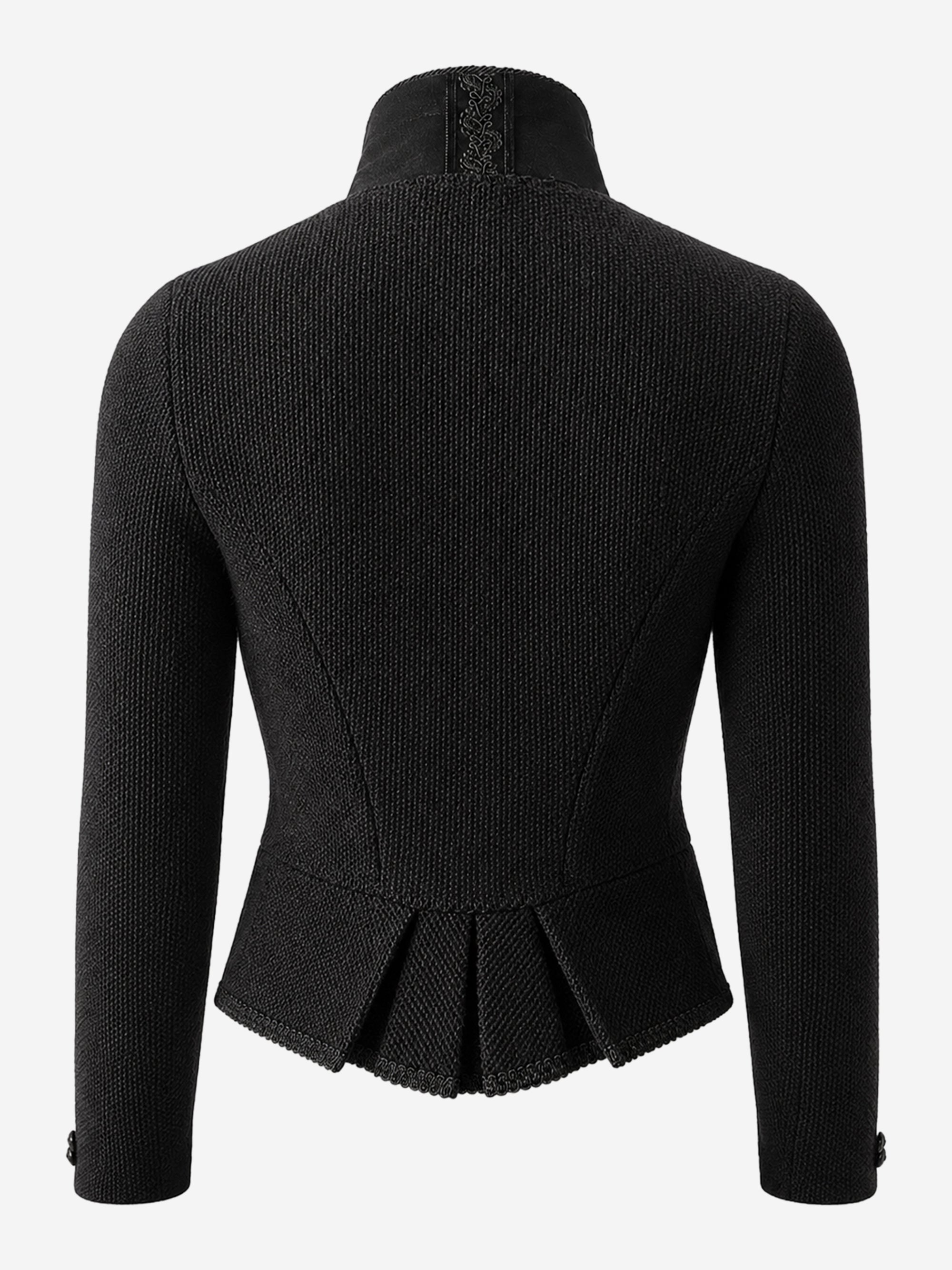 litzlfelder-caro-strickblazer-damen-schwarz-schurwolle image 2