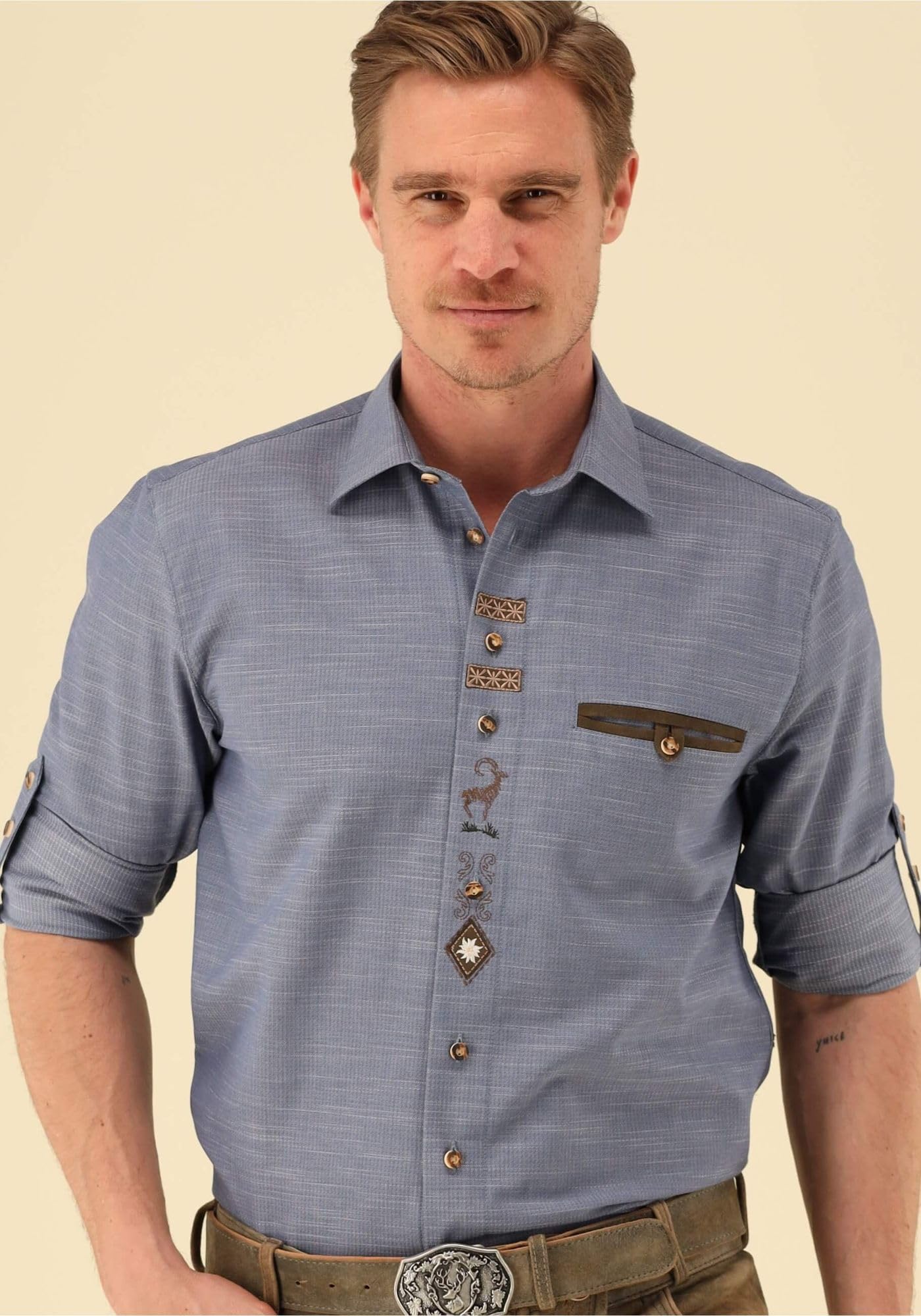 os-trachten-onixa-trachtenhemd-regular-fit-43-44-herren image 3
