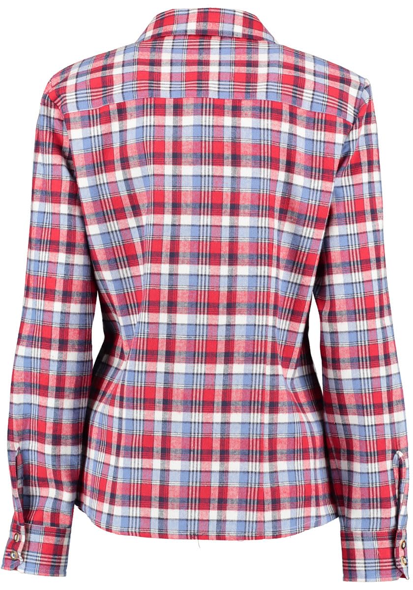 os-trachten-lumeru-damen-trachtenbluse-langarm-karo-flanell image 2