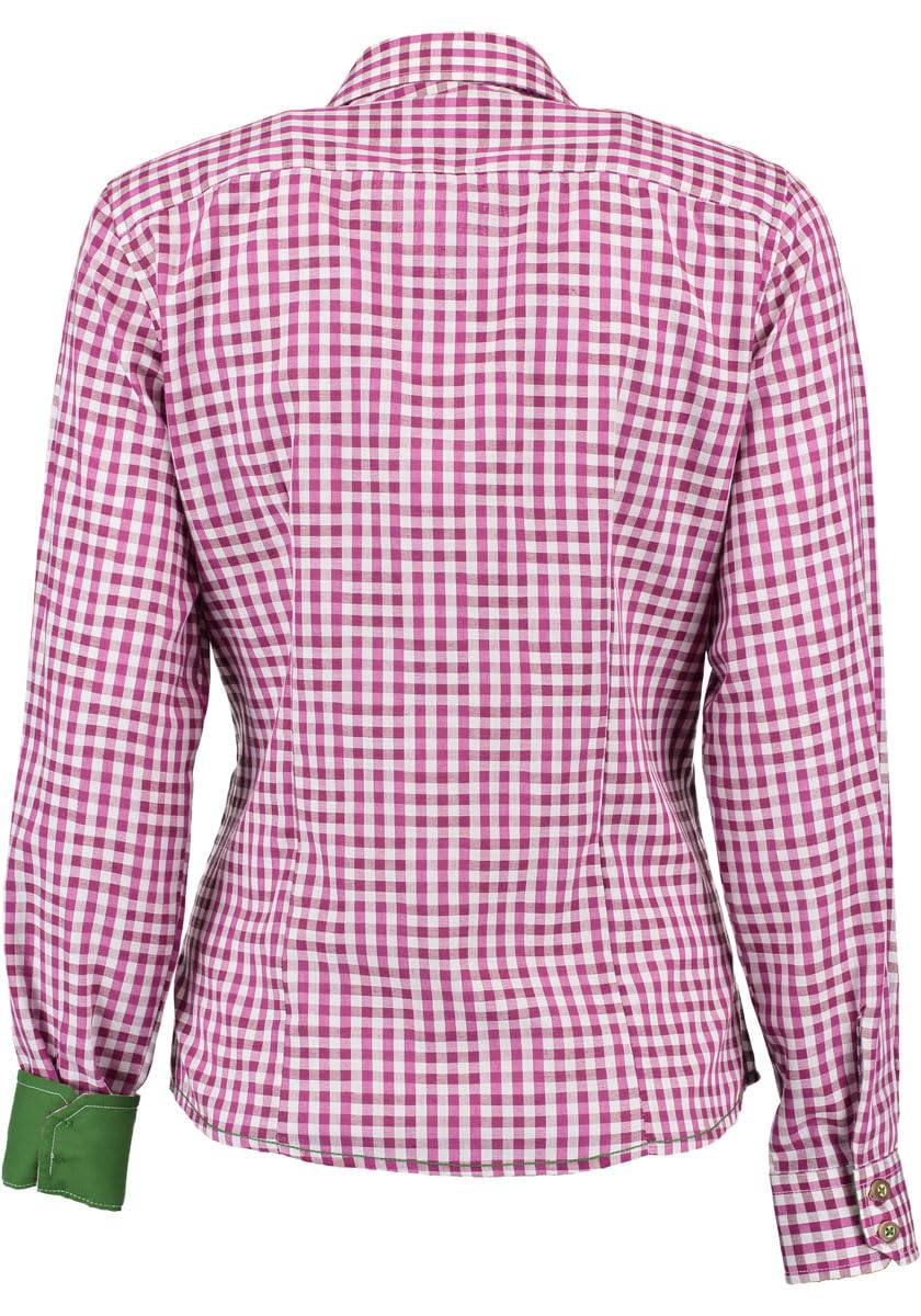 os-trachten-prigmi-trachtenbluse-kariert-damen-langarm image 2