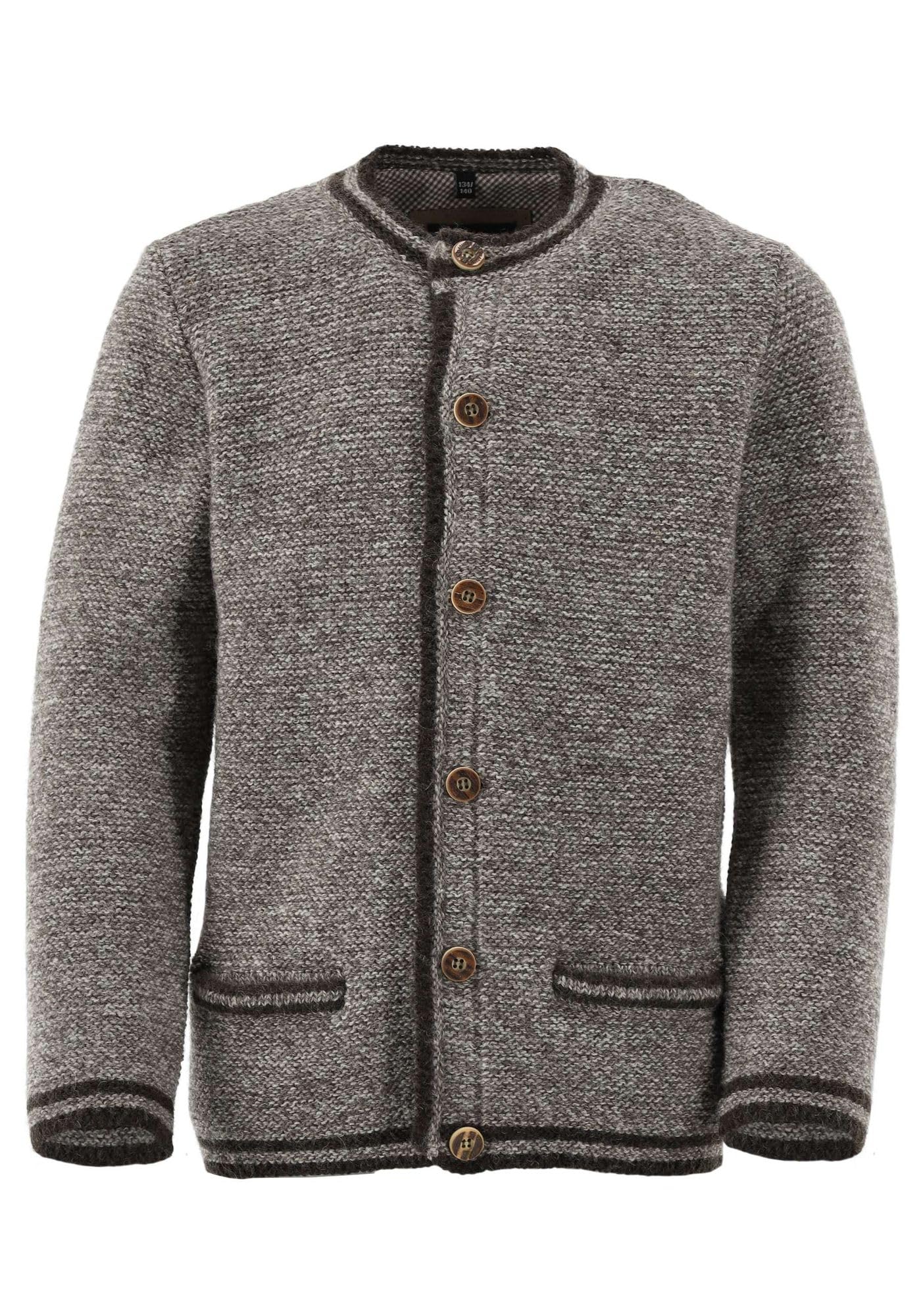 os-trachten-ruruba-kinder-strickjacke-anthrazit-kontrast image 7
