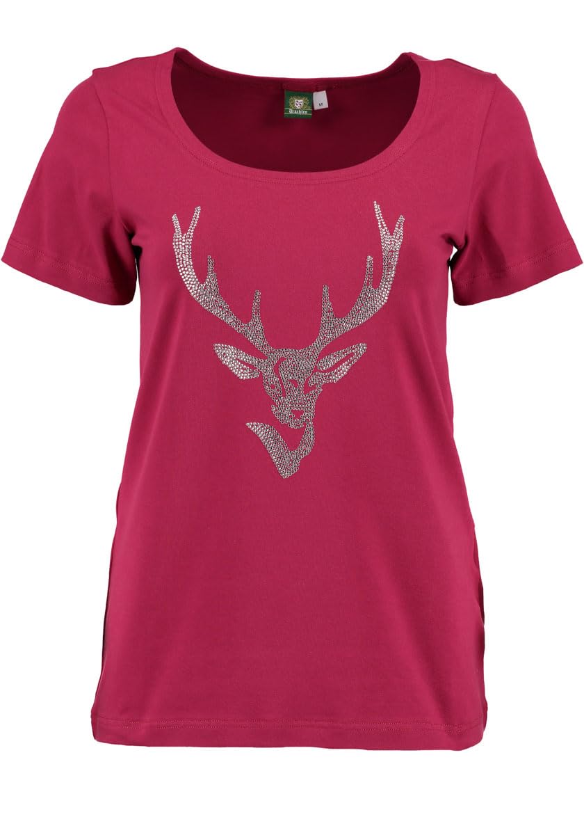 os-trachten-xilavo-t-shirt-rundhals-weinrot image 3
