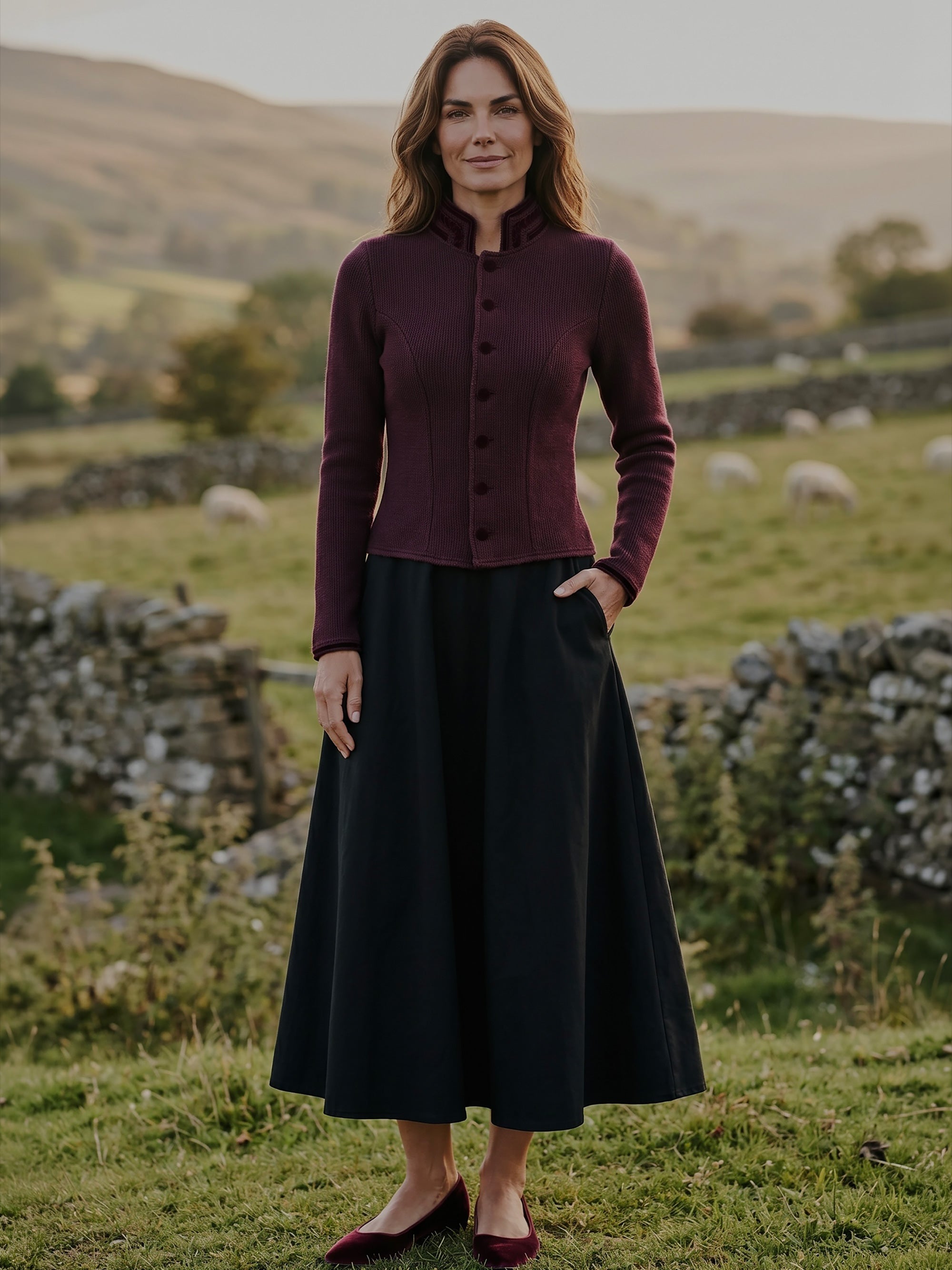 litzlfelder-damen-anja-trachtenjacke-rubinrot-limited-edition image 4