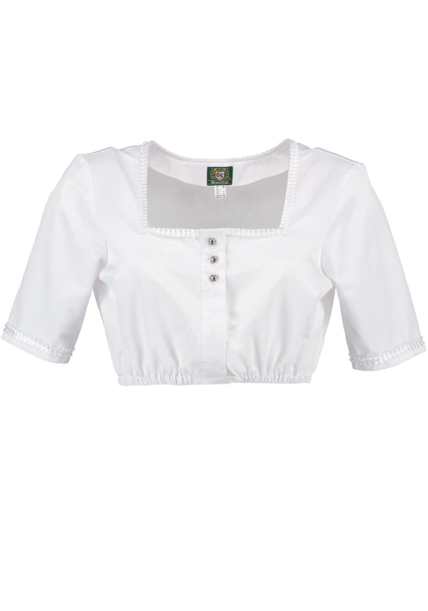 os-trachten-vebil-dirndlbluse-kurzarm-damen-satin-ecru image 1
