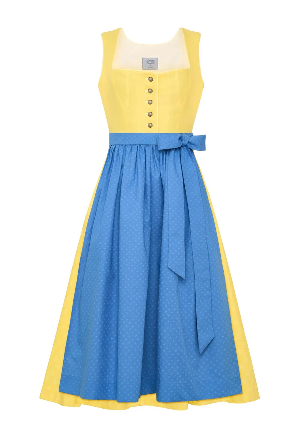 m-nchner-manufaktur-lori-dirndl-buttergelb-leinen-gr-38 image 1