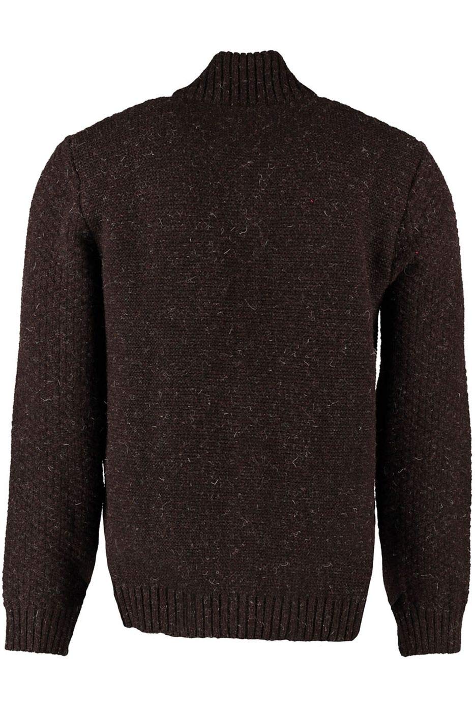 os-trachten-strickjacke-schurwolle-trachtenpullover-dunkelbraun image 3