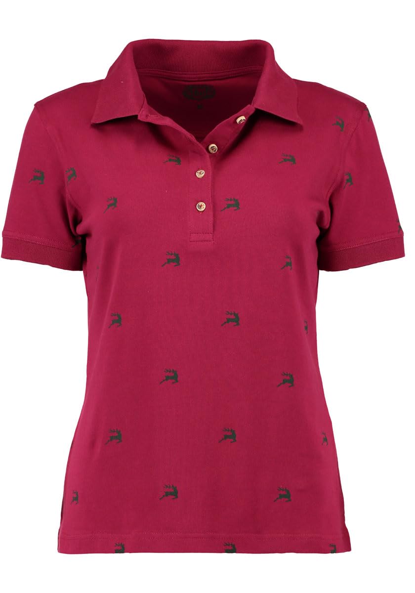 os-trachten-qimira-tailliertes-poloshirt-mit-hirsch-trachtengr-n image 6
