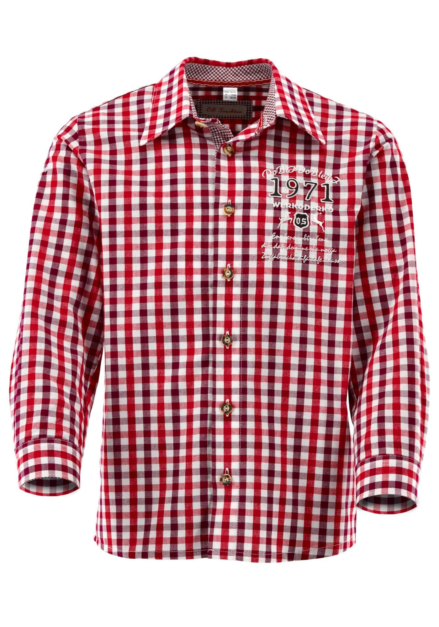 os-trachten-trayor-kinder-trachtenhemd-jungen-dunkelgr-n image 1