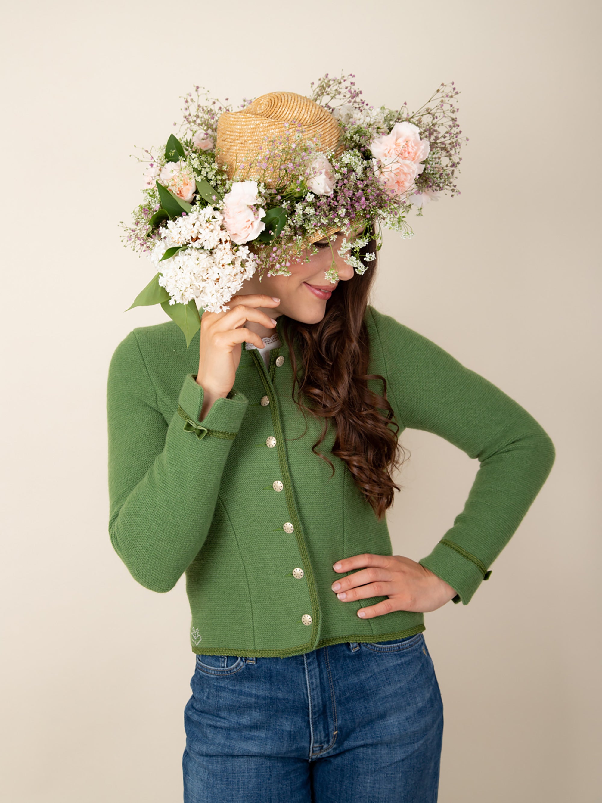 litzlfelder-elisa-strickjacke-damen-maigr-n-merinowolle image 3