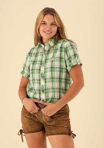 os-trachten-xodaro-kurzarm-trachtenbluse-mit-liegekragen-dirndl image 8