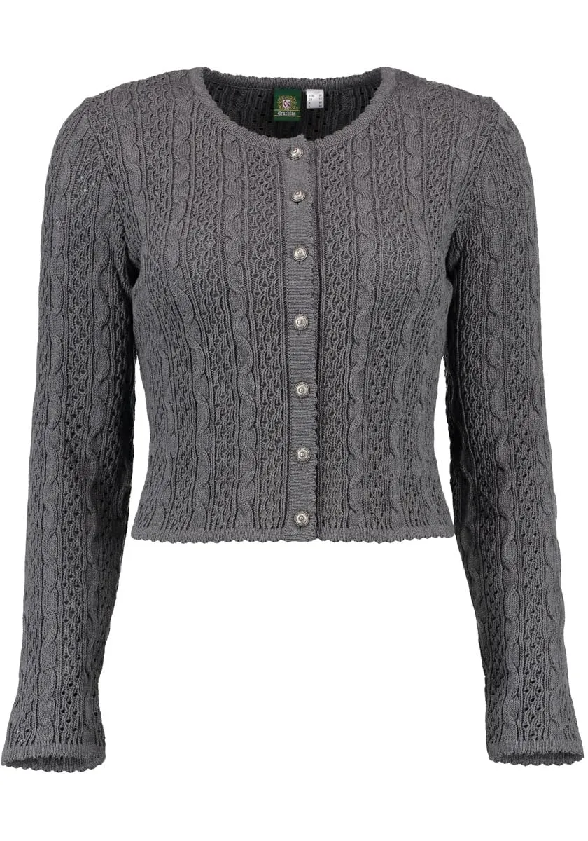 os-trachten-tikepe-strickjacke-damen-gr-42-zopfmuster image 1