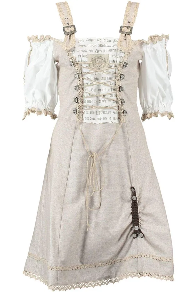 os-trachten-midi-dirndl-landhaus-dirndl-natur-38-baumwolle image 1