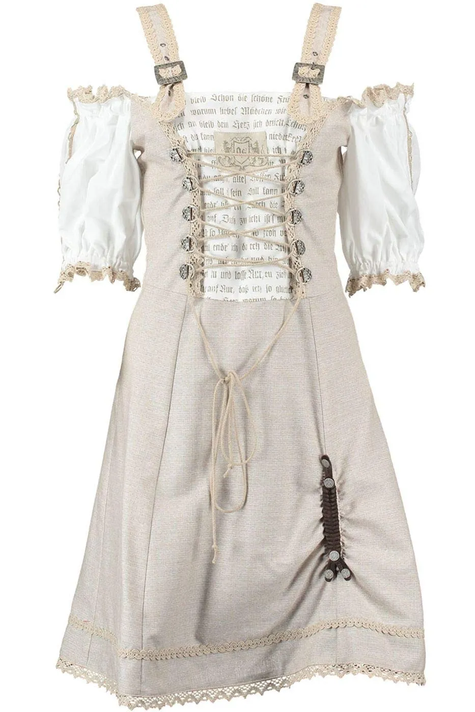 os-trachten-midi-dirndl-landhaus-dirndl-natur-38-baumwolle image 1