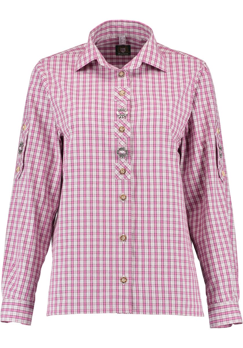os-trachten-pemavi-langarm-trachtenbluse-mit-kentkragen-f-rs-dirndl image 1