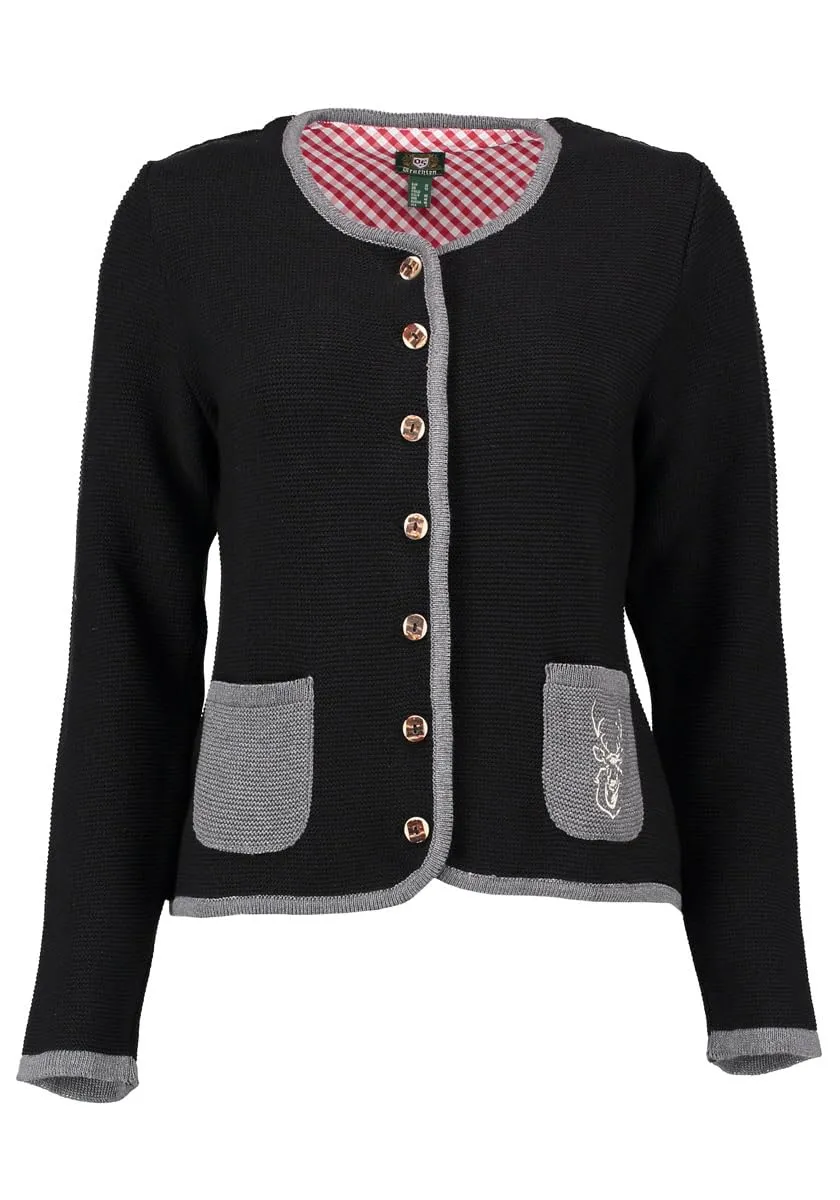 os-trachten-twonis-damen-trachten-strickjacke-baumwolle-hirsch image 1