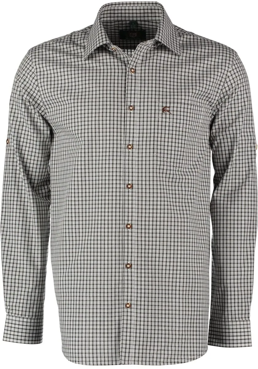 os-trachten-vakas-herren-trachtenhemd-langarm-45-46-regular-fit-karo image 1
