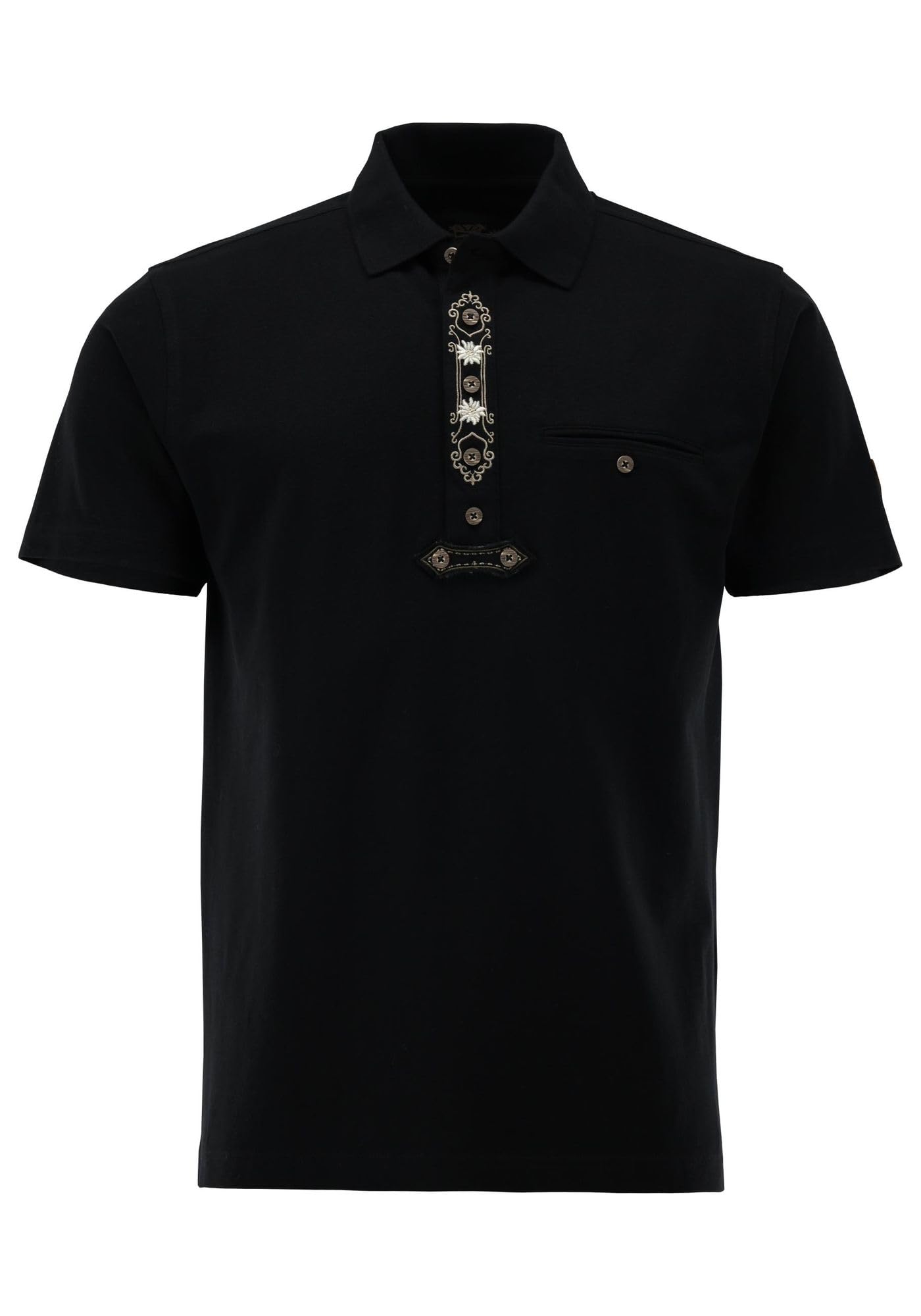 os-trachten-grasko-poloshirt-herren-schwarz-regular-fit image 6