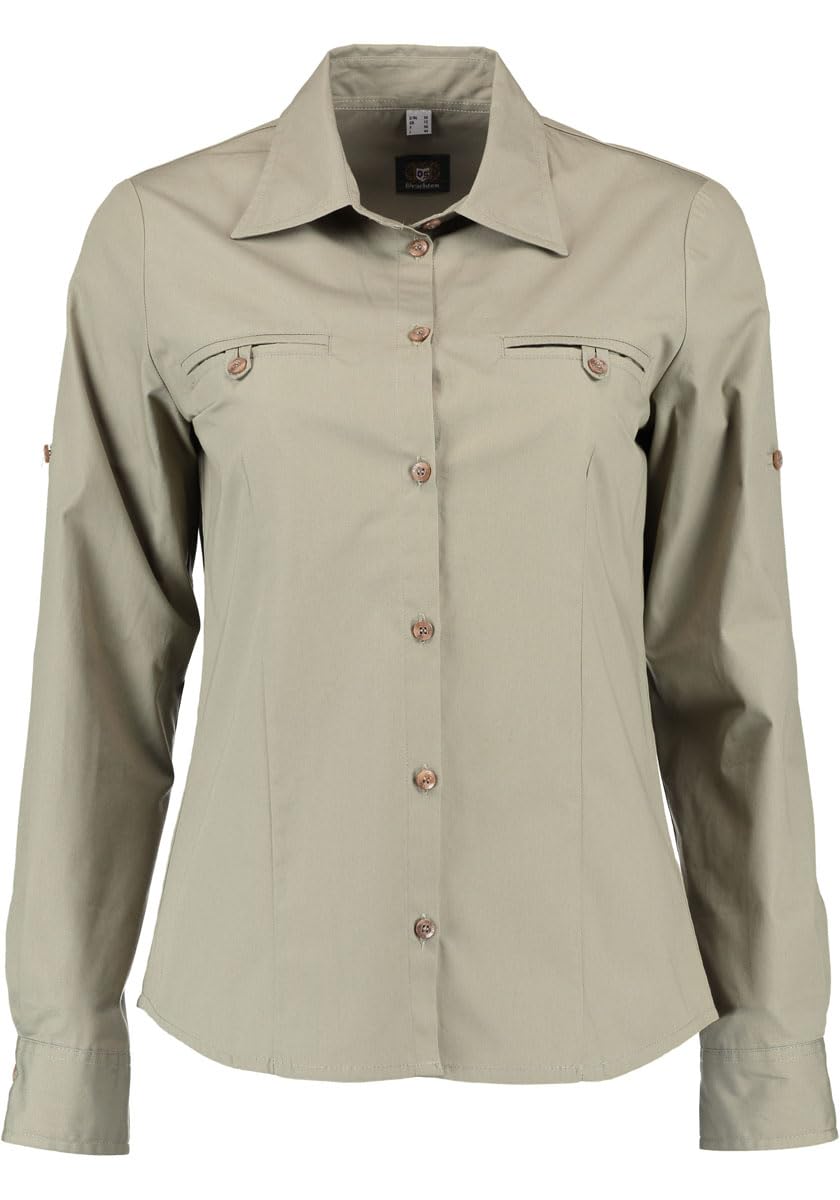 os-trachten-osoty-jagdbluse-langarm-damen-trachtenbluse-gr-n image 1