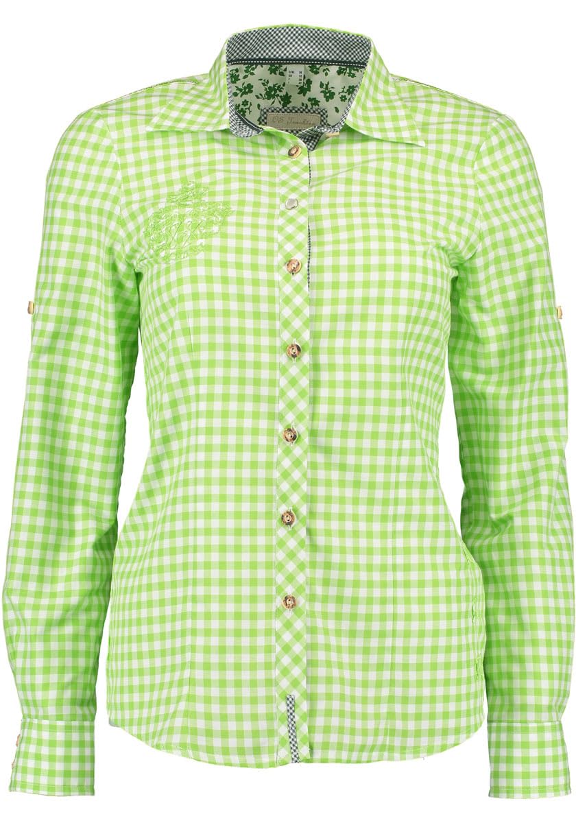 os-trachten-trachtenbluse-odibe-langarm-t-rkis-karo image 4