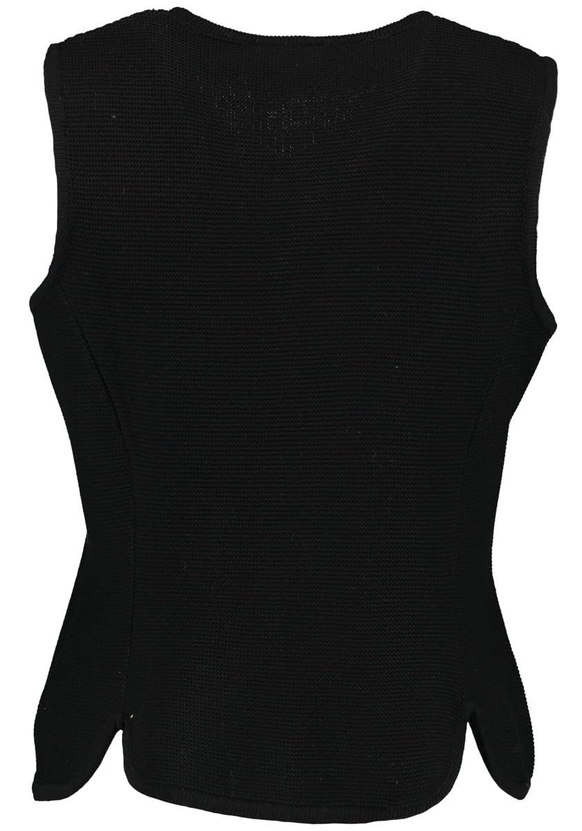 os-trachten-clyppa-strickweste-damen-rundhals-uni-schmuckkn-pfe image 2