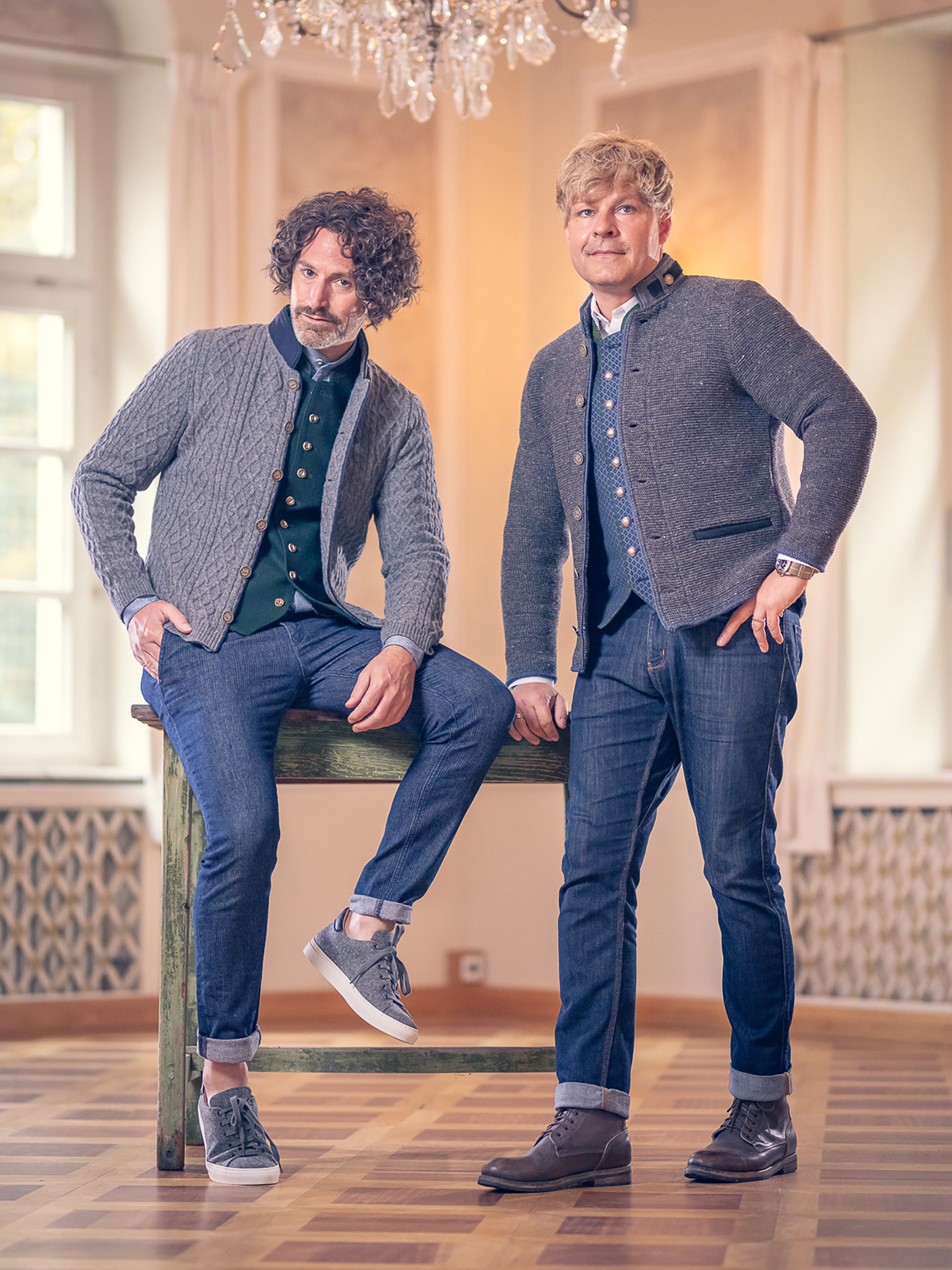 litzlfelder-hannes-strickjacke-herren-mittelgrau-schurwolle image 6