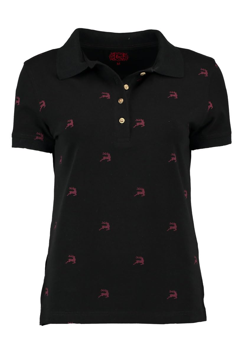 os-trachten-qimira-tailliertes-poloshirt-mit-hirsch-trachtengr-n image 7