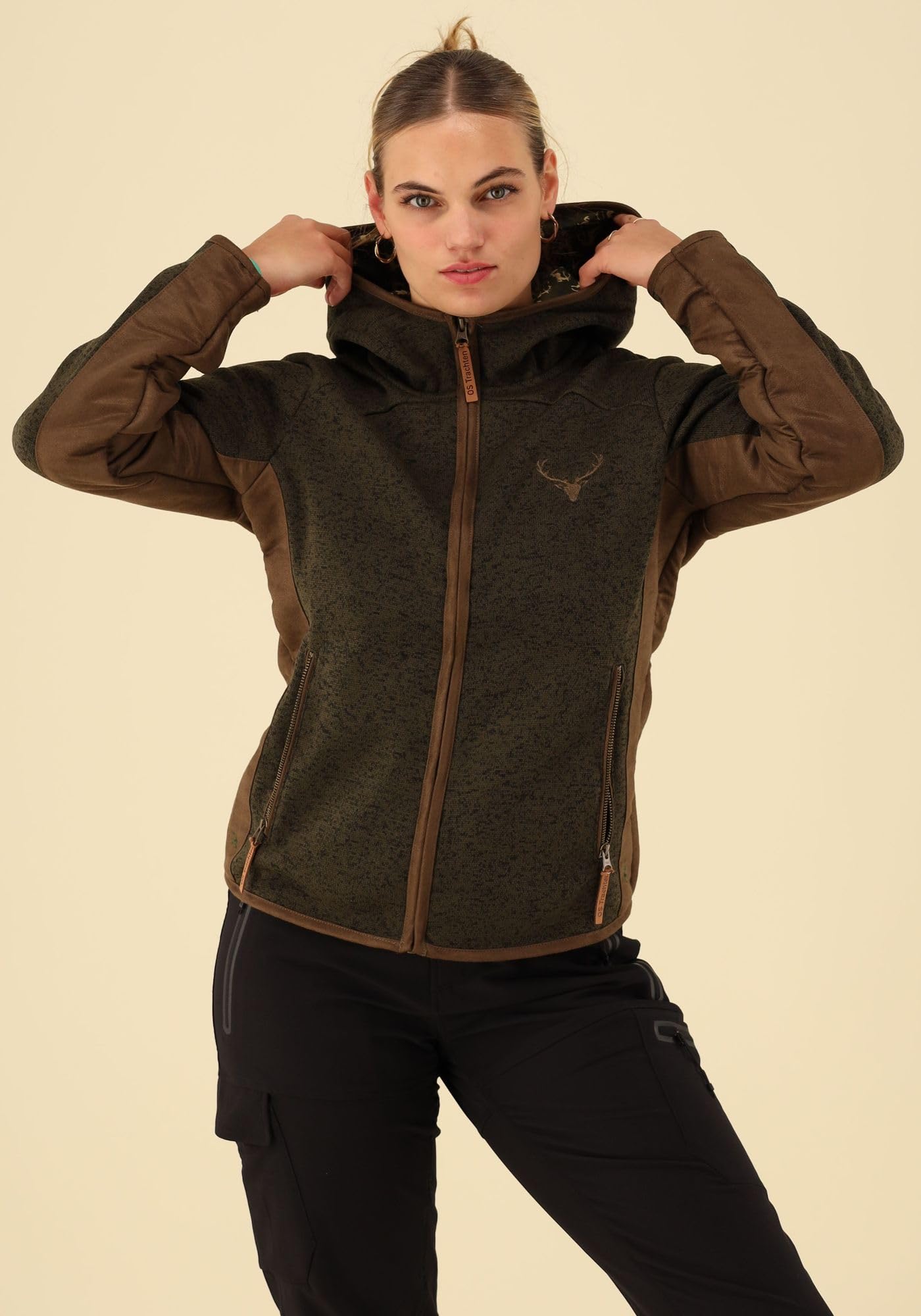 os-trachten-zumgu-strickfleecejacke-kapuze-damen-warm image 6