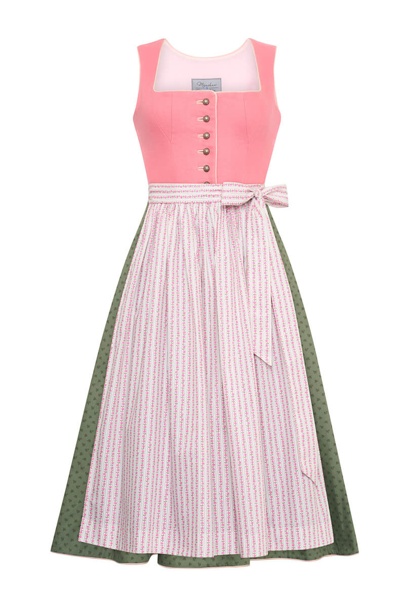 m-nchner-manufaktur-dirndl-fanny-dirndl-leinen-rose-baumwolle image 1