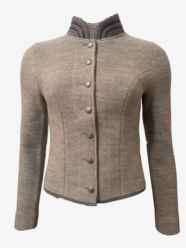 litzlfelder-ariana-strickblazer-damen-silbergrau-schurwolle image 1
