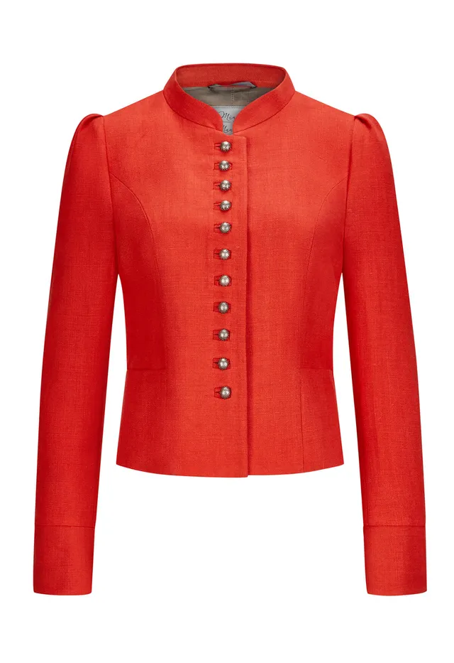 m-nchner-manufaktur-daisy-dirndljacke-leinen-koralle-38 image 1