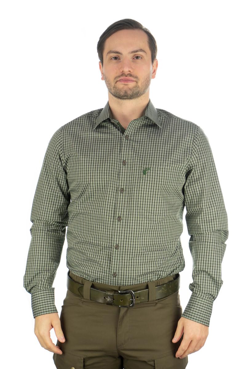 os-trachten-vakas-herren-trachtenhemd-langarm-45-46-regular-fit-karo image 2