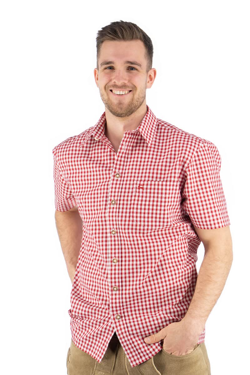 os-trachten-zihul-trachtenhemd-herren-kurzarm-regular-fit-karo image 2