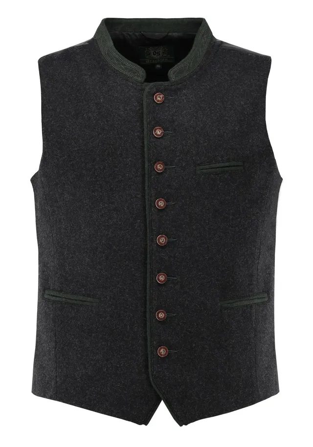 os-trachten-thoyad-trachtenweste-slim-fit-wolle-oliv-gr-n image 1