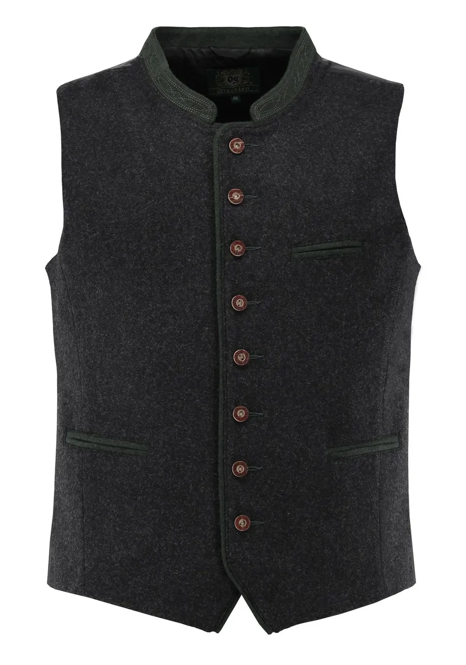 os-trachten-thoyad-trachtenweste-slim-fit-wolle-oliv-gr-n image 1
