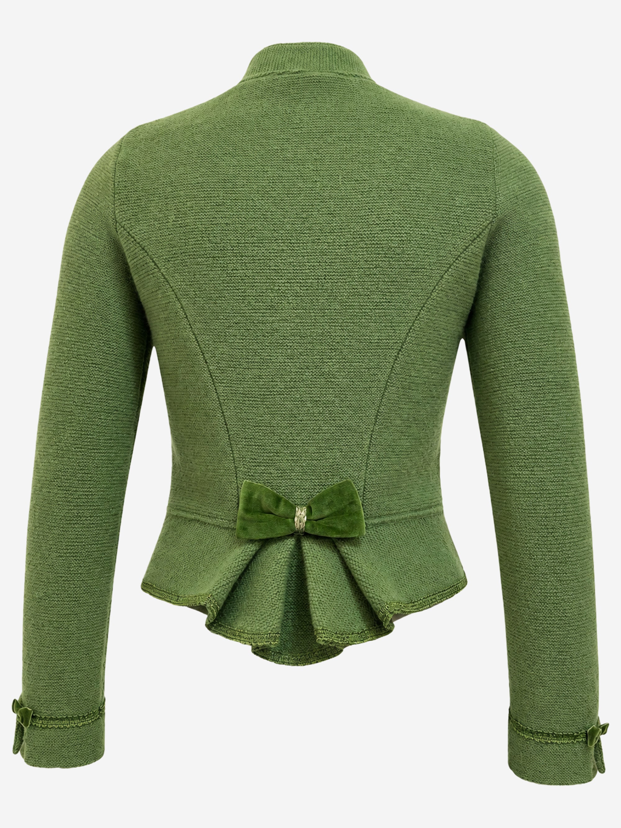litzlfelder-elisa-strickjacke-damen-maigr-n-merinowolle image 2