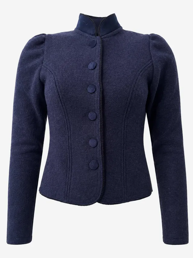 litzlfelder-damen-johanna-walkblazer-marineblau-wolle image 1