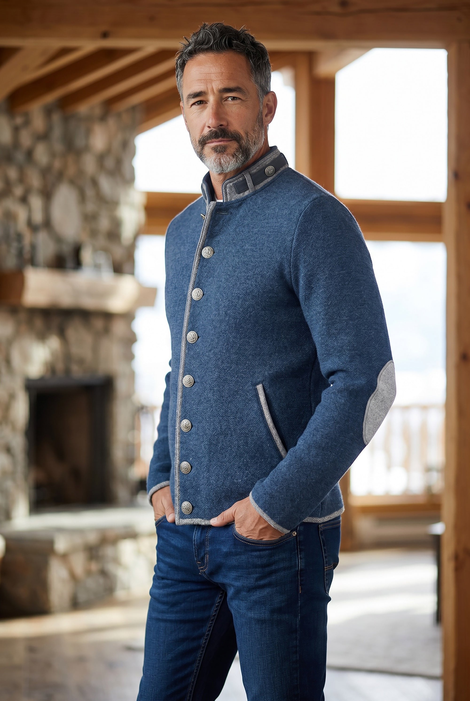 litzlfelder-jonas-strickjacke-herren-marineblau-merino image 3
