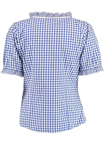 os-trachten-poror-trachtenbluse-kurzarm-mittelblau image 5
