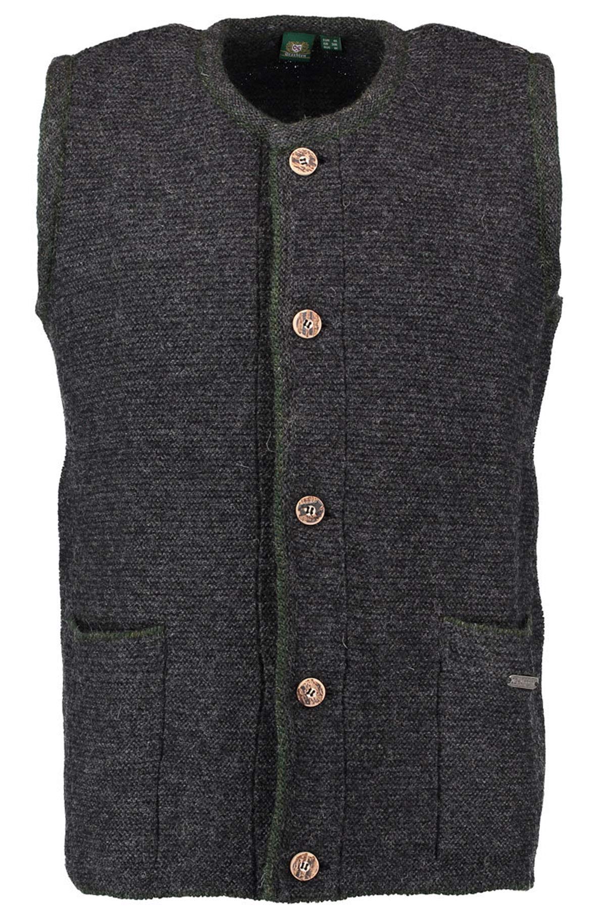 os-trachten-wollweste-herren-trachtenweste-anthrazit-58-3xl image 2