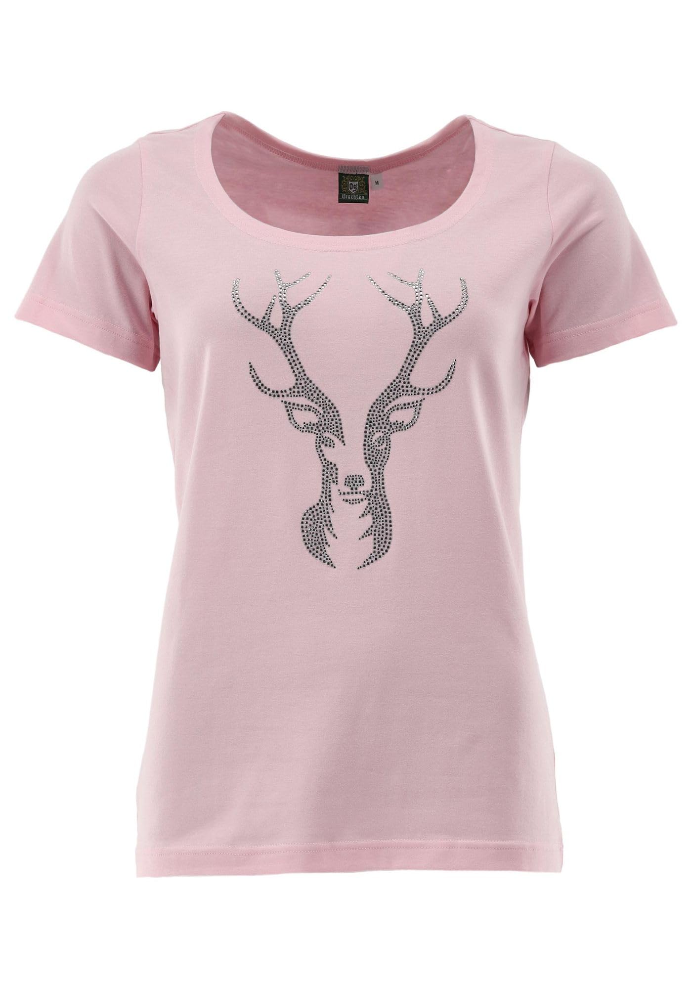 os-trachten-femira-t-shirt-damen-wei-mit-hirsch-strass image 5