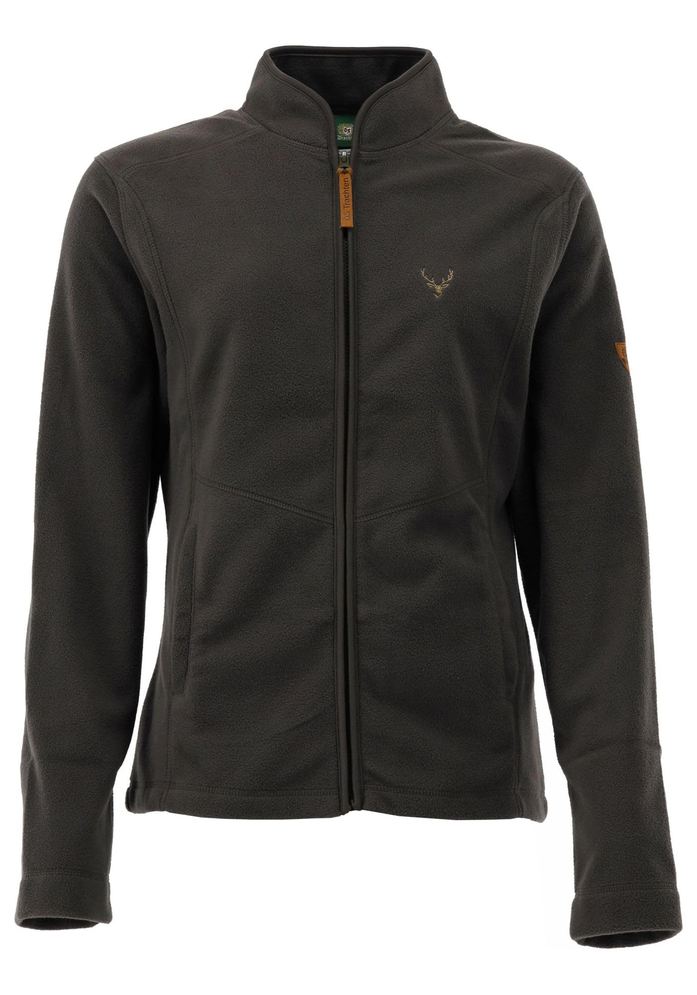 os-trachten-kroios-fleecejacke-anthrazit-38-hirsch-stick image 1
