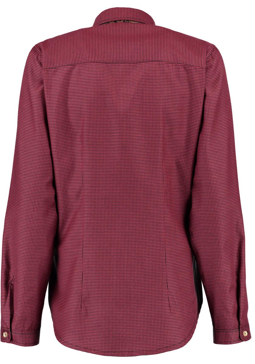 os-trachten-olepi-trachtenbluse-damen-langarm-karo-button-side image 2