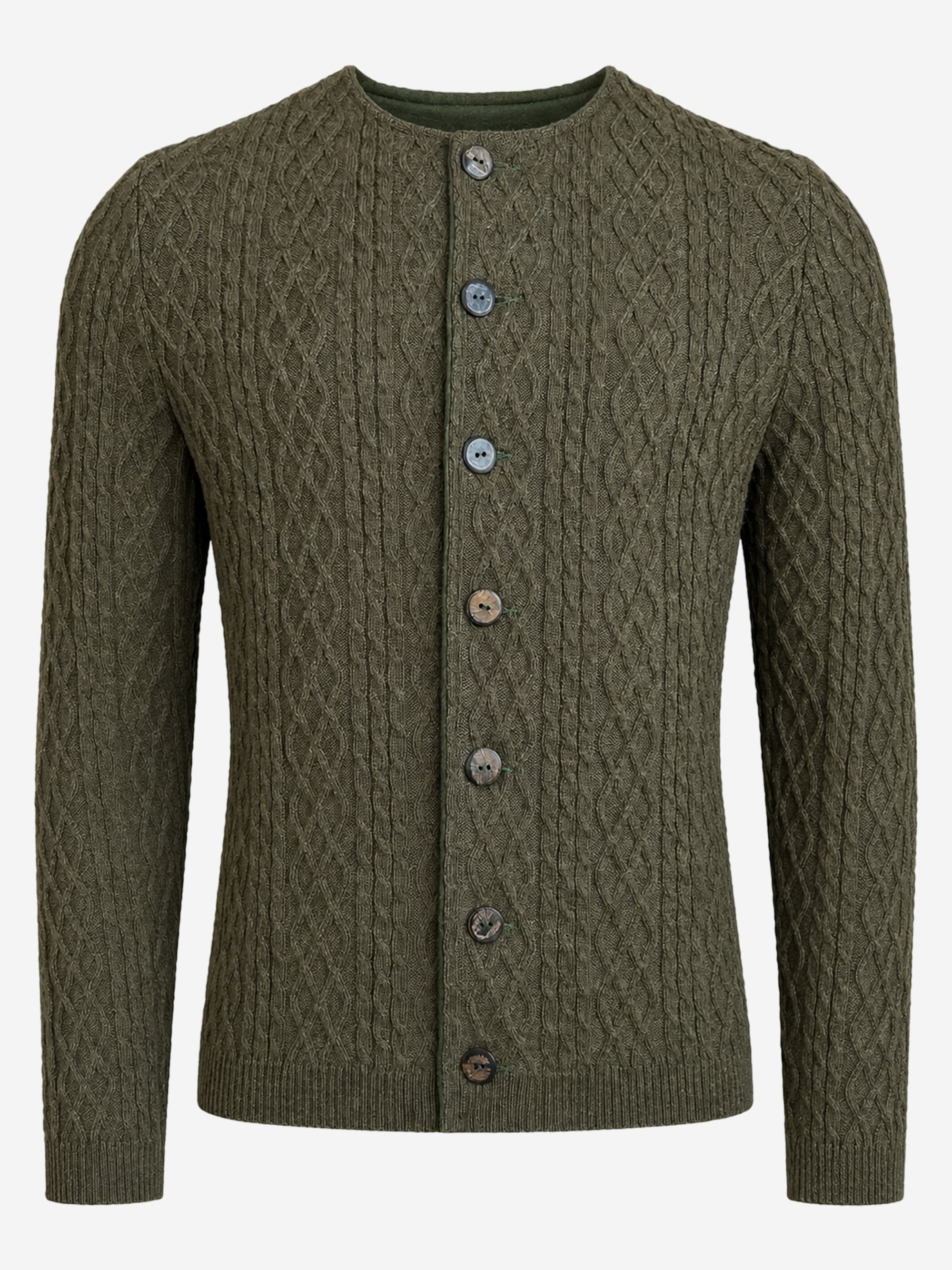 litzlfelder-herren-marius-strickjacke-olivgr-n-merino image 1